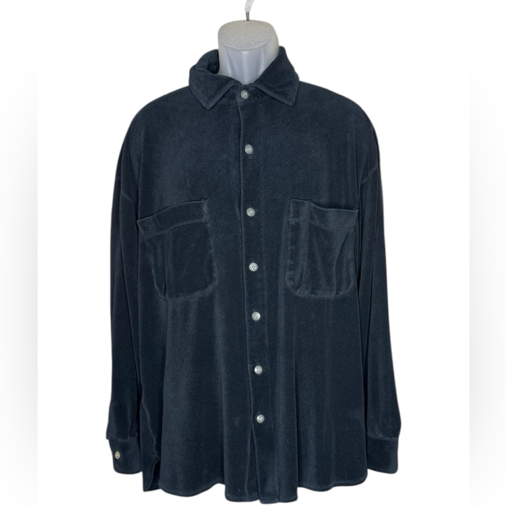 TERRY CLOTH BLACK SHIRTS SIZE XXL